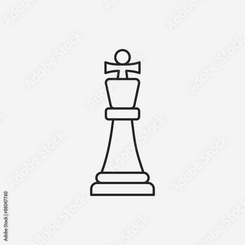 chess line icon