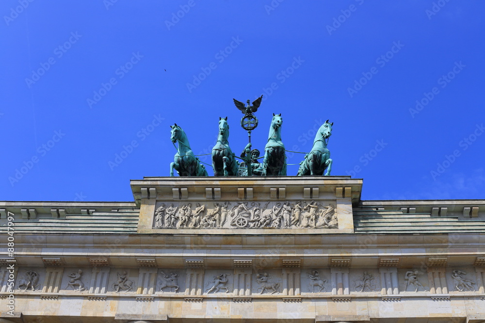 Naklejka premium Brandenburg Gate in Berlin - Symbol of Germany.
