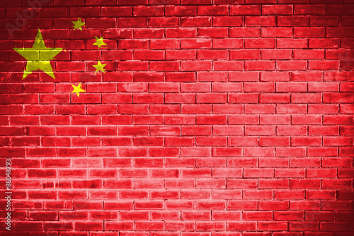 china flag,metal texture