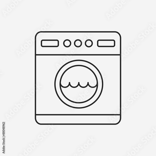 washing machine line icon