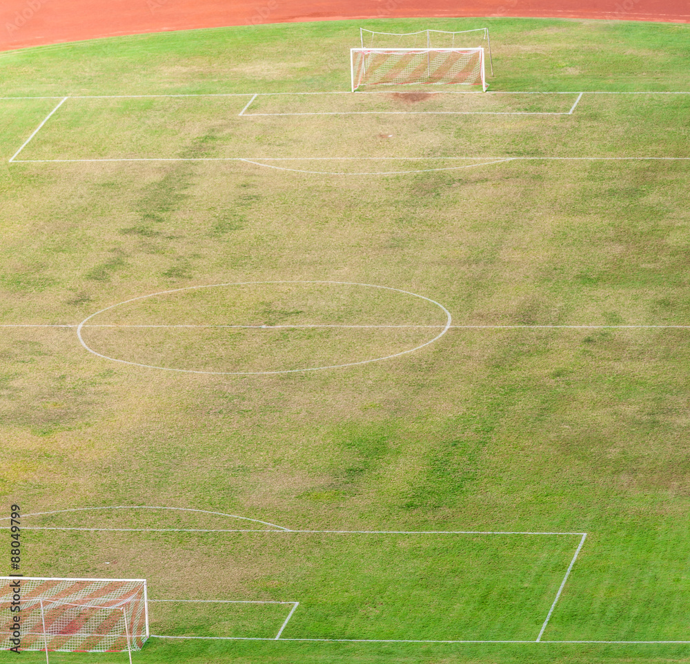 Fototapeta premium pelouse naturelle de stade de football 