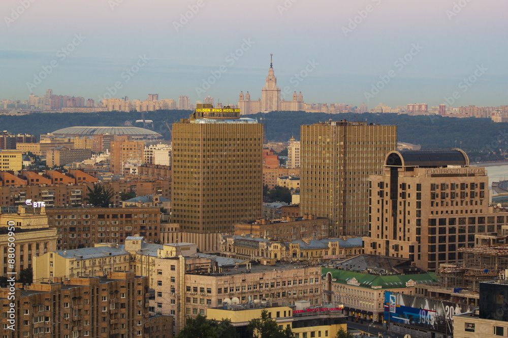 Fototapeta premium Krajobraz Moskwa miasto, Moskwa, Rosja