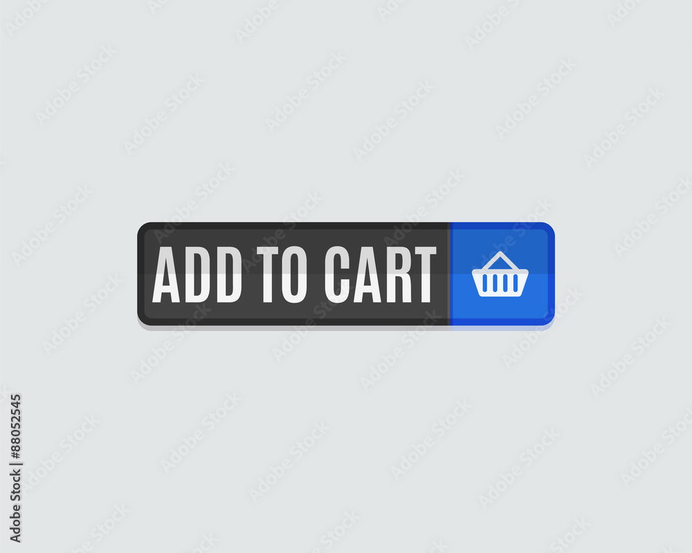 Add to cart web button, online shopping, flat design Add to cart web button, online shopping, flat design