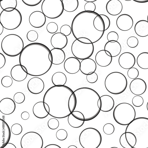 Seamless background of bubbles in water