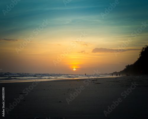Sunset Beach Maeramphueng.Rayong  Thailand