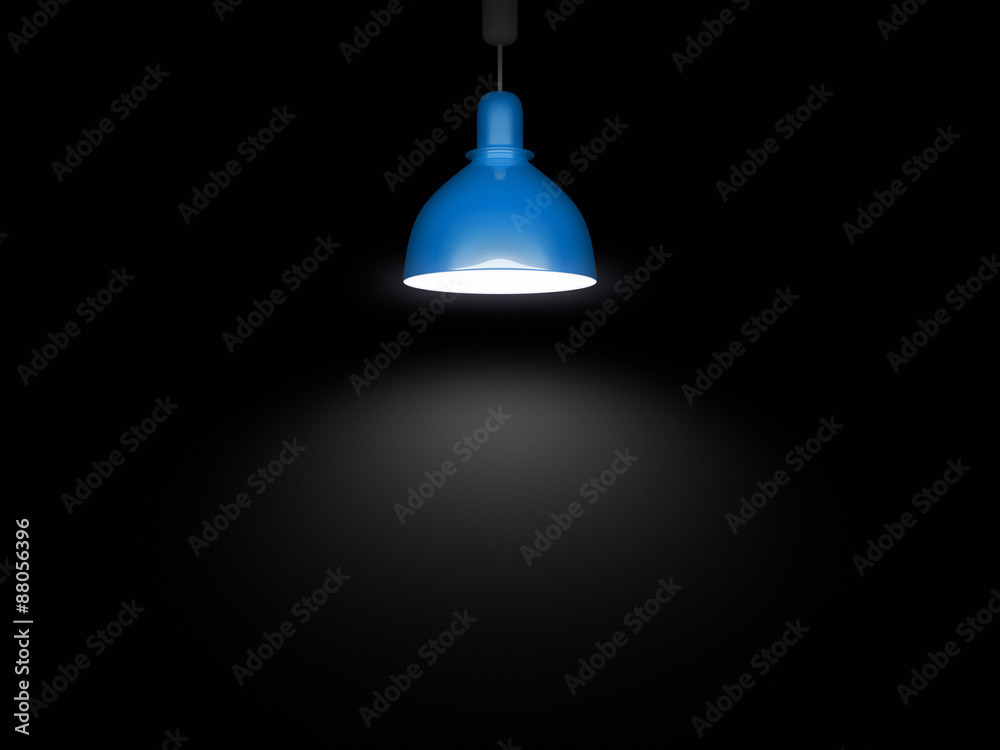 Obraz premium blue lamp