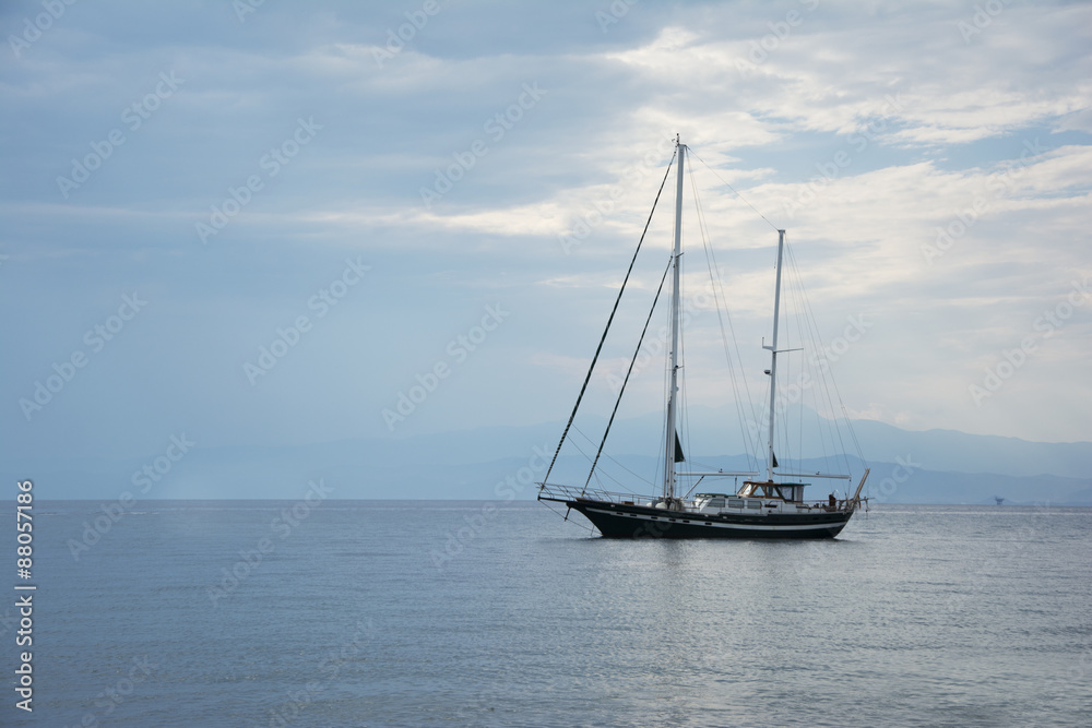 Fototapeta premium Boat in the sea
