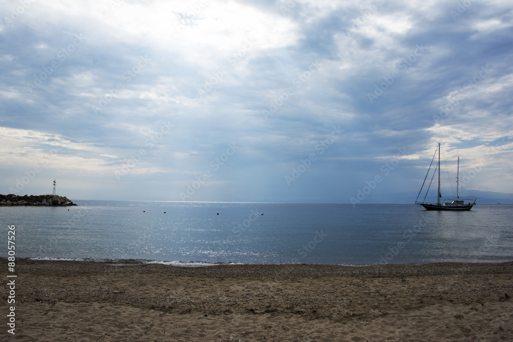 Boat in the sea