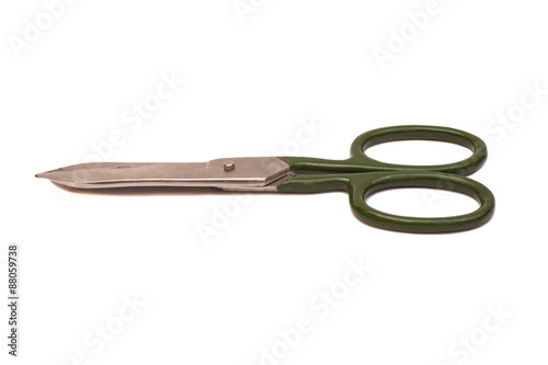 scissors on white background