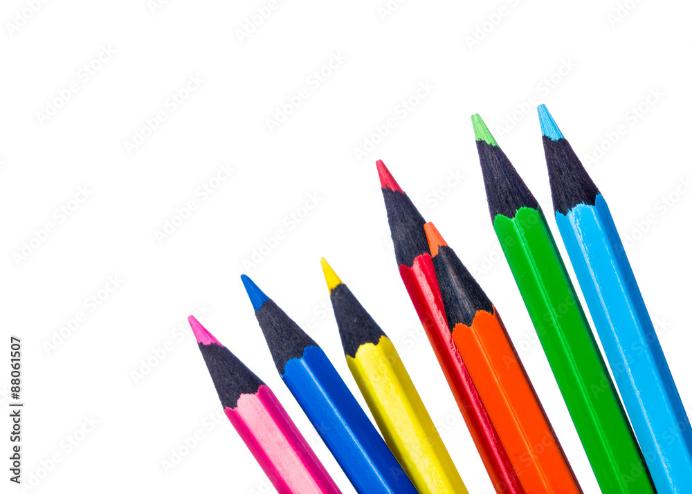 Multicolored pencils Multicolored pencils