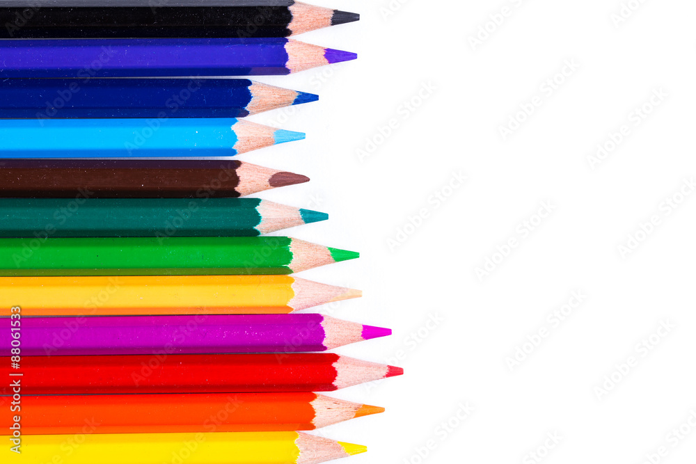 Multicolored pencils