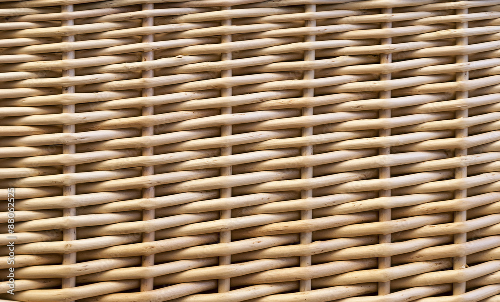 Woven wicker basket background Woven wicker basket background