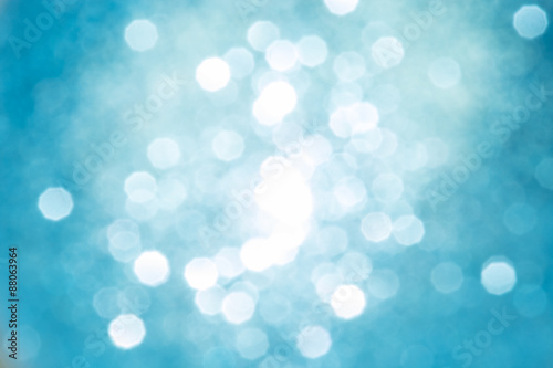Abstract Christmas bokeh defocused silver and golden lights