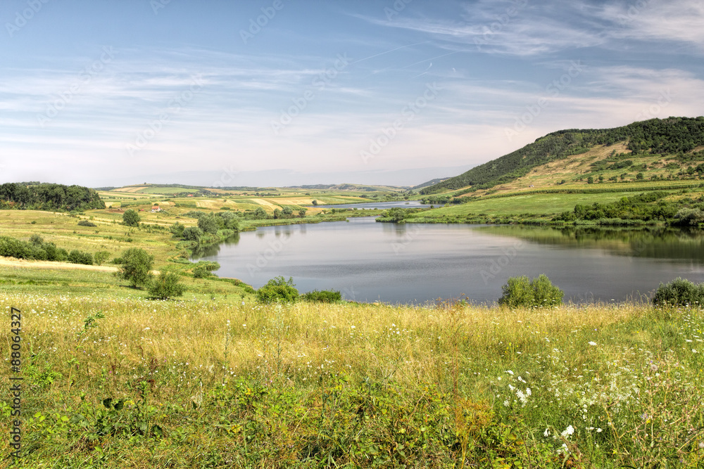 Fototapeta premium Landscape near the lake
