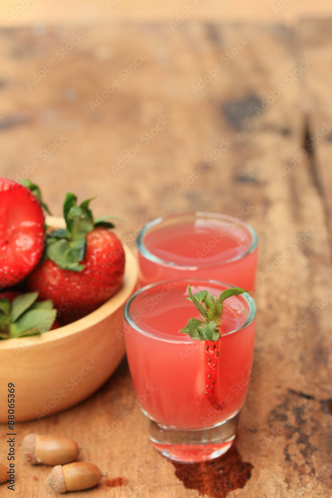 Strawberry juice fresh Strawberry juice fresh