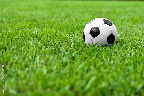Soccer Ball  Futbol on Grass © mtsaride