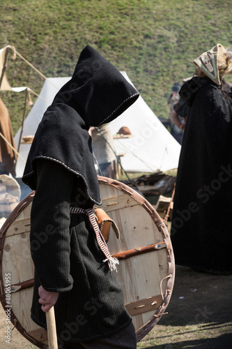 Unidentified participants of Rekawka - Polish tradition, celebrated in Krakow on Tuesday after Easter. Currently has the character of festival historical reconstruction photo