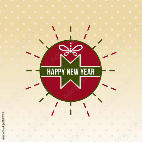 happy new year red and green