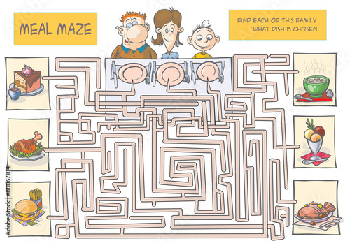 Family Meal maze.