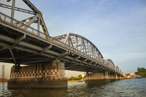 Krung Thon Bridge, is a bridge over the Chao Phraya River Bangko