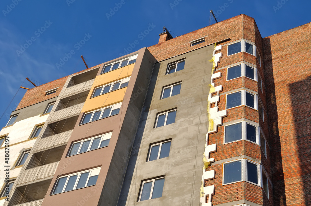 Fototapeta premium building a new block of flats