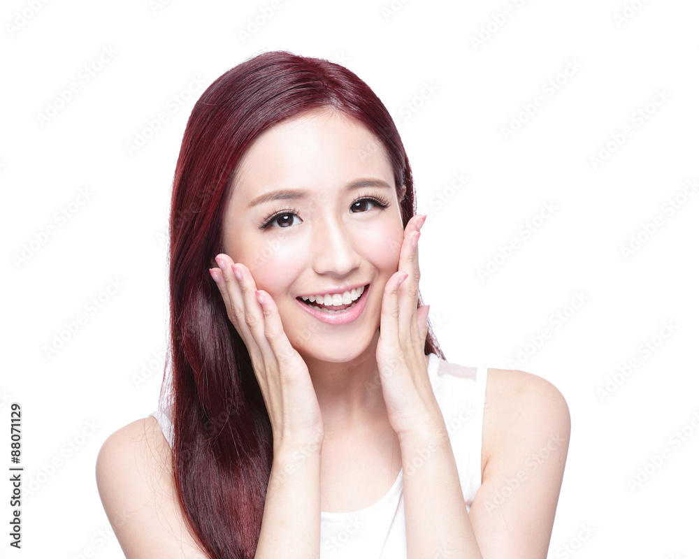 Beauty woman with charming smile Beauty woman with charming smile