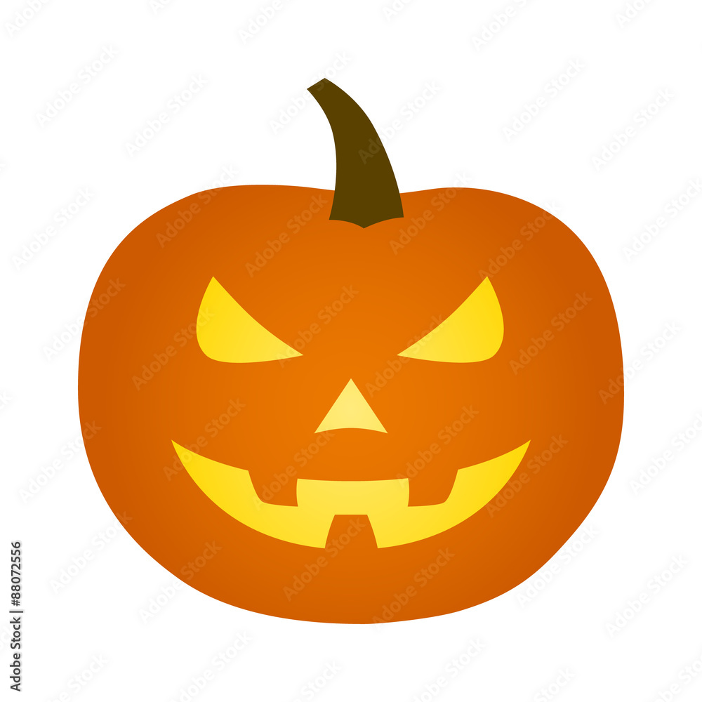 Jack-o'-lantern / jack-o-lantern Halloween carved pumpkin flat icon for apps and websites Jack-o'-lantern / jack-o-lantern Halloween carved pumpkin flat icon for apps and websites