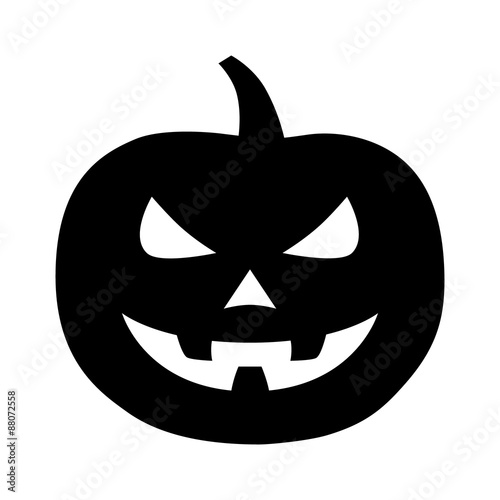Jack-o'-lantern / jack-o-lantern Halloween carved pumpkin flat icon for apps and websites