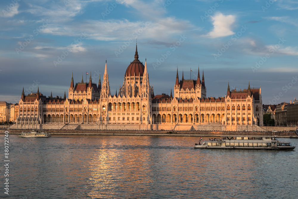 Hungarian Parliament on the Danube, Budapest