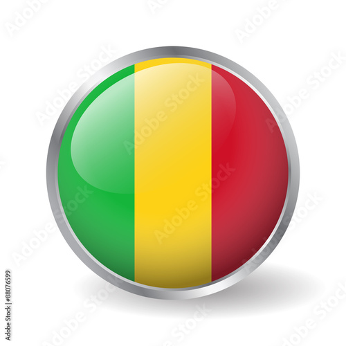 Free Download Mali flag button vector - GFXLoad