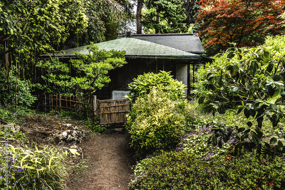 Japanese motives in Albert Kahn Park. Boulogne-Billancourt Paris