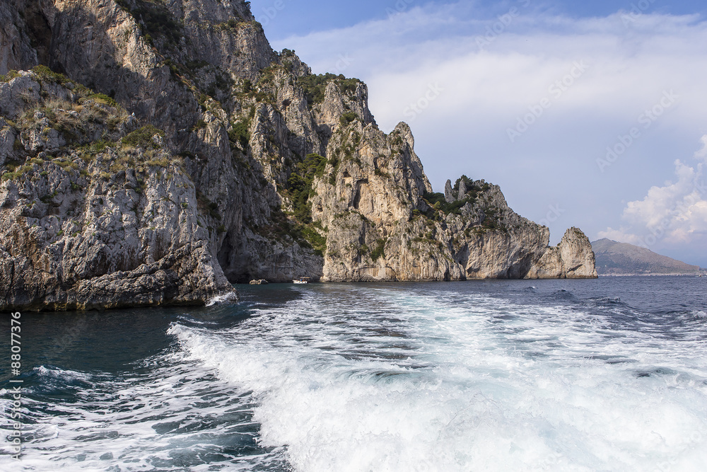 Obraz premium cliffs of Capri island, Capri, Italy