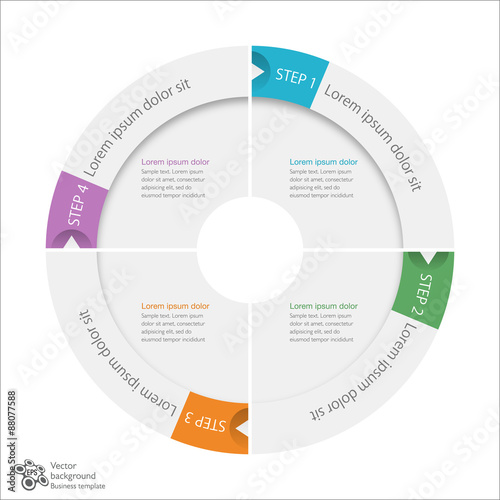 Graphic Chart #4-Step Process