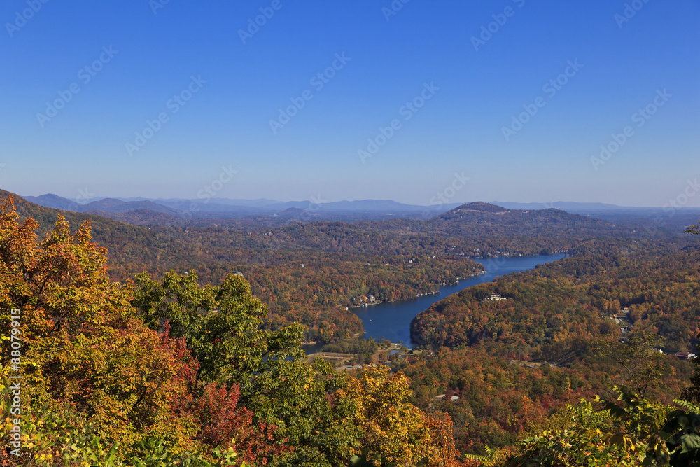 Lake Lure in Autumn North Carolina