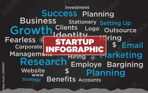 Startup Info graphic, business success