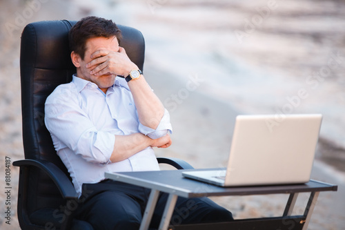 Business on the beach