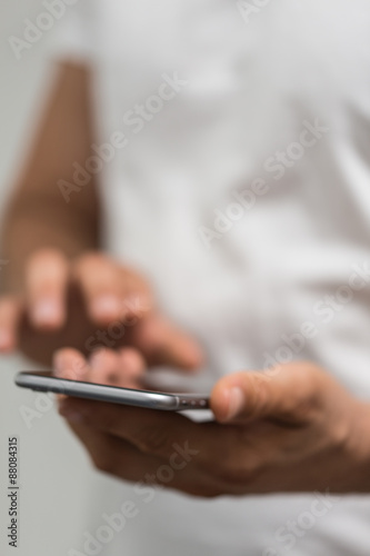 mobile hand