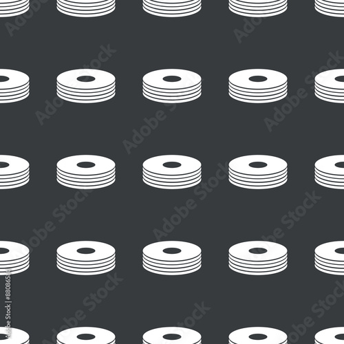 Straight black disc pile pattern