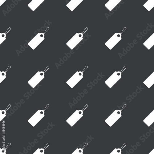 Straight black string tag pattern