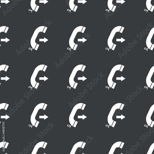 Straight black outgoing call pattern