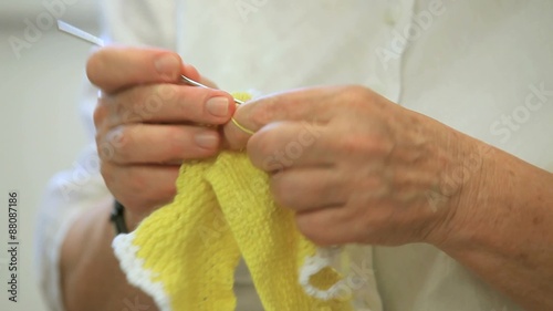 Handmade old woman