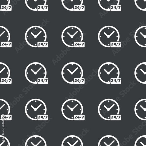 Straight black overnight daily pattern