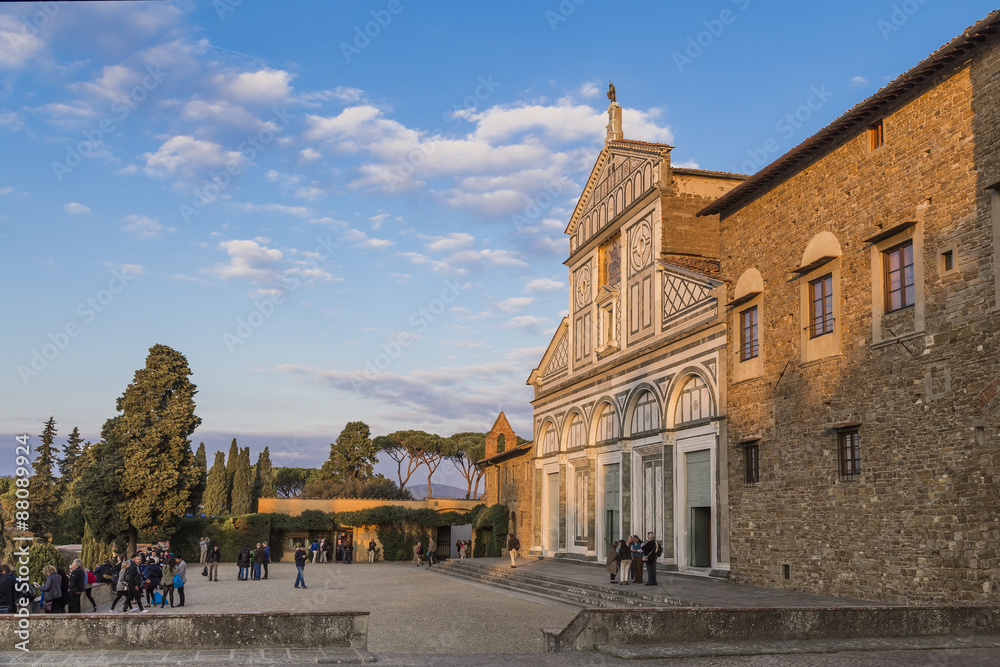 Basilica di San Miniato and a fragment of Palace of Bishops