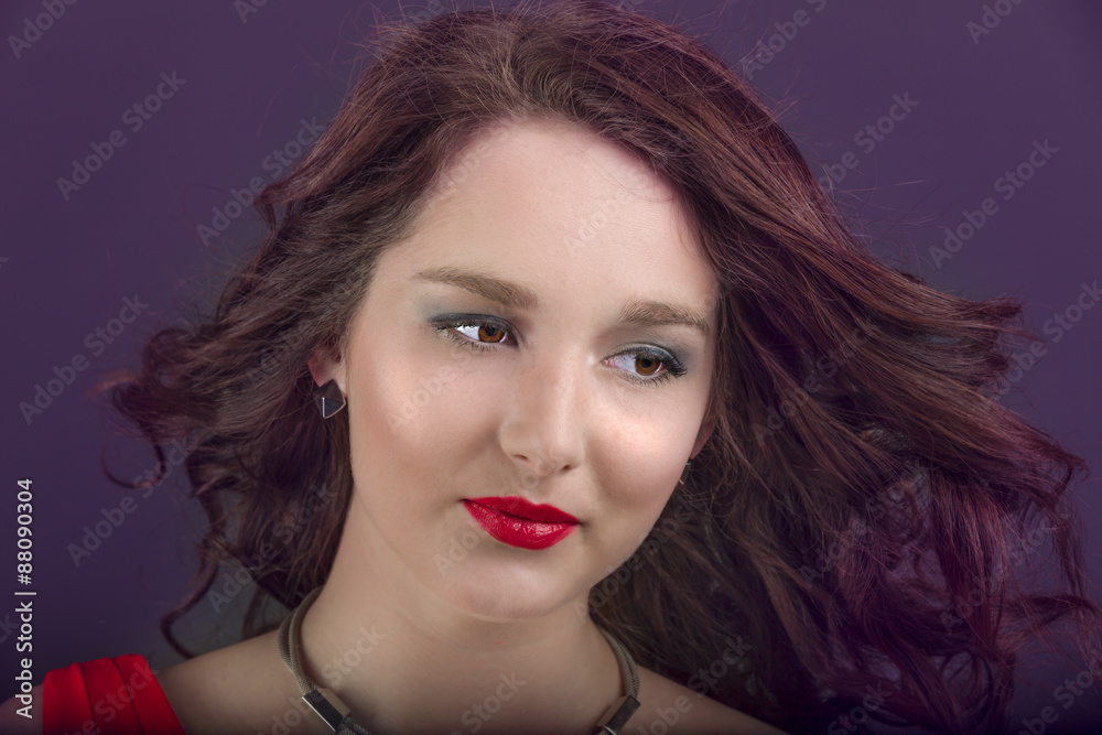Fototapeta premium Lady in Red