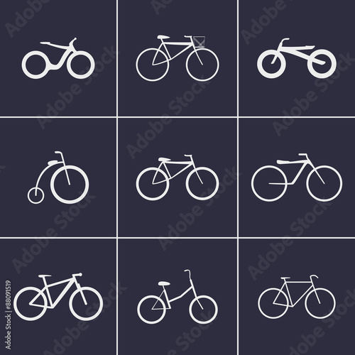 Bicycles icons