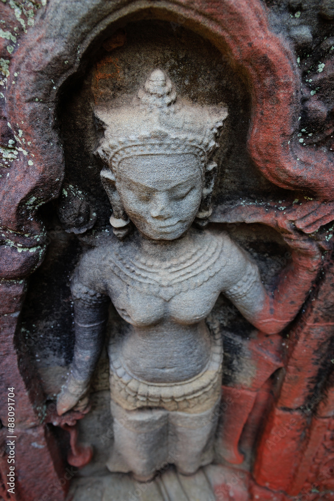 Single Devata at Preah Khan Temple, Siem Reap
