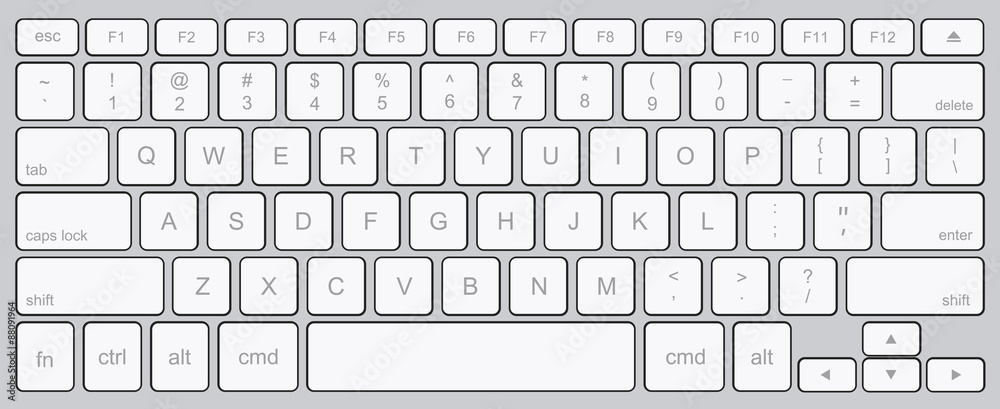 Vector modern computer keyboard background Stock Vector Adobe Stock