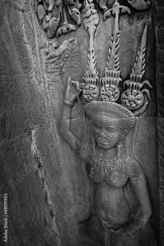 The Apsara of Angkor Wat in Siem Reap Cambodia
