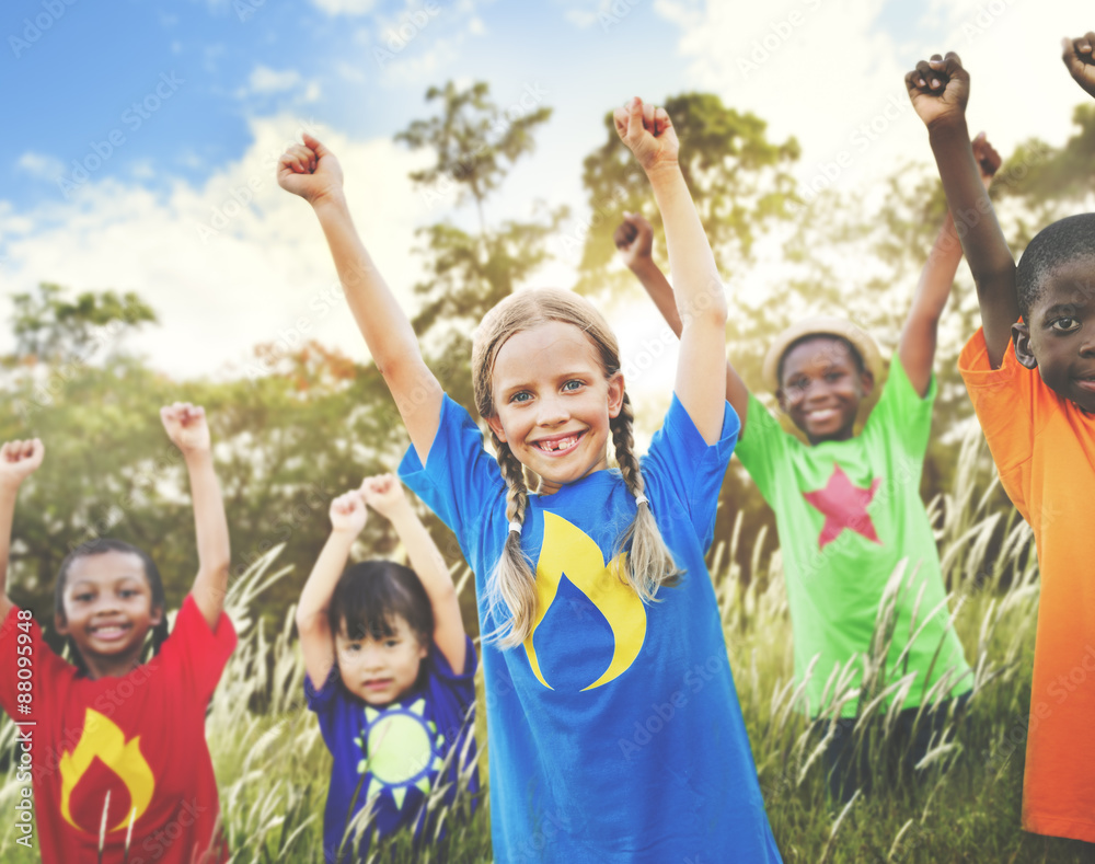 Children Playful Friendship Friends Child Concept Children Playful Friendship Friends Child Concept