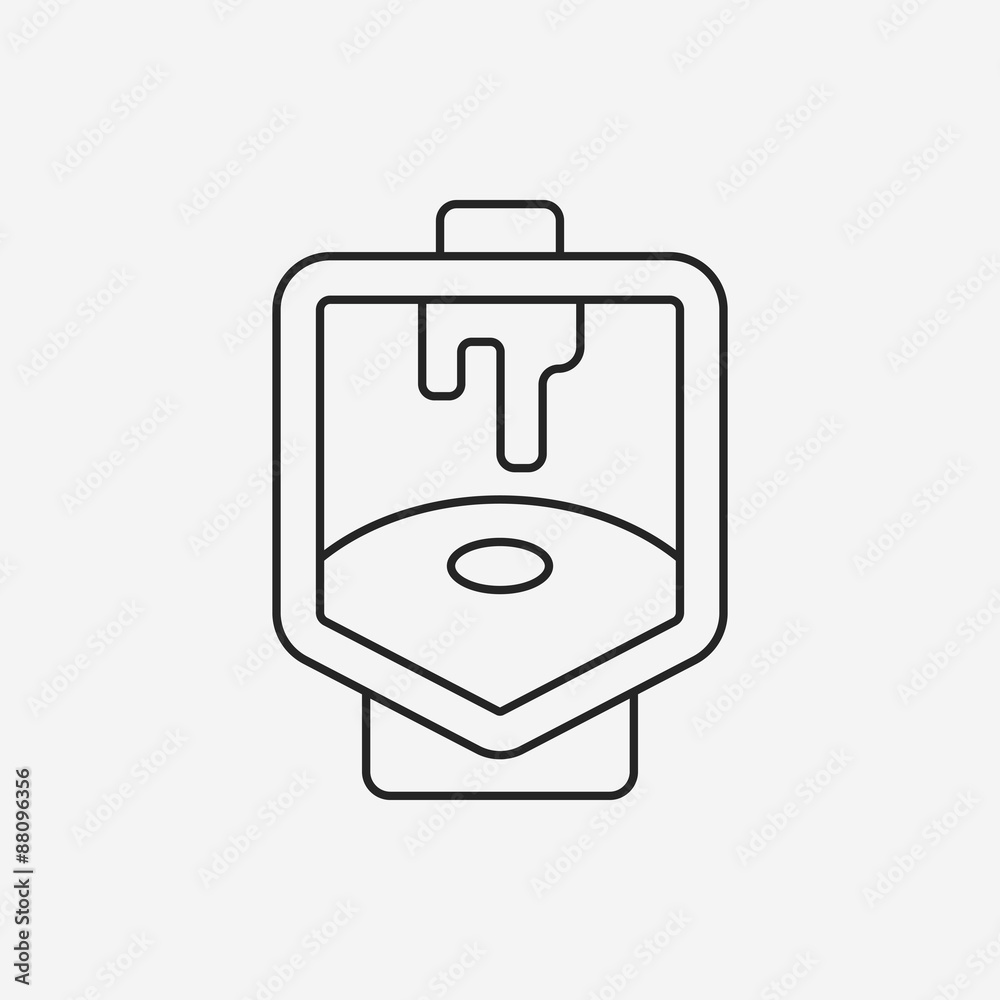 Toilet seat line icon Toilet seat line icon